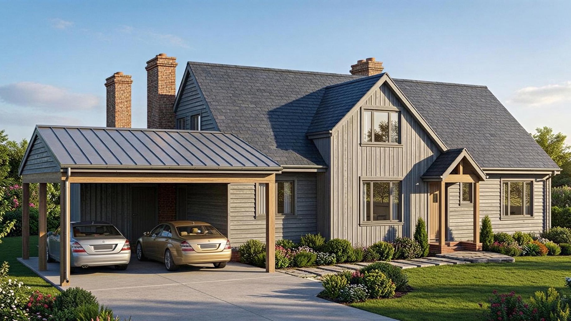 Concept Render for a whole house renovation near U of R. Modern Cottage Vibes